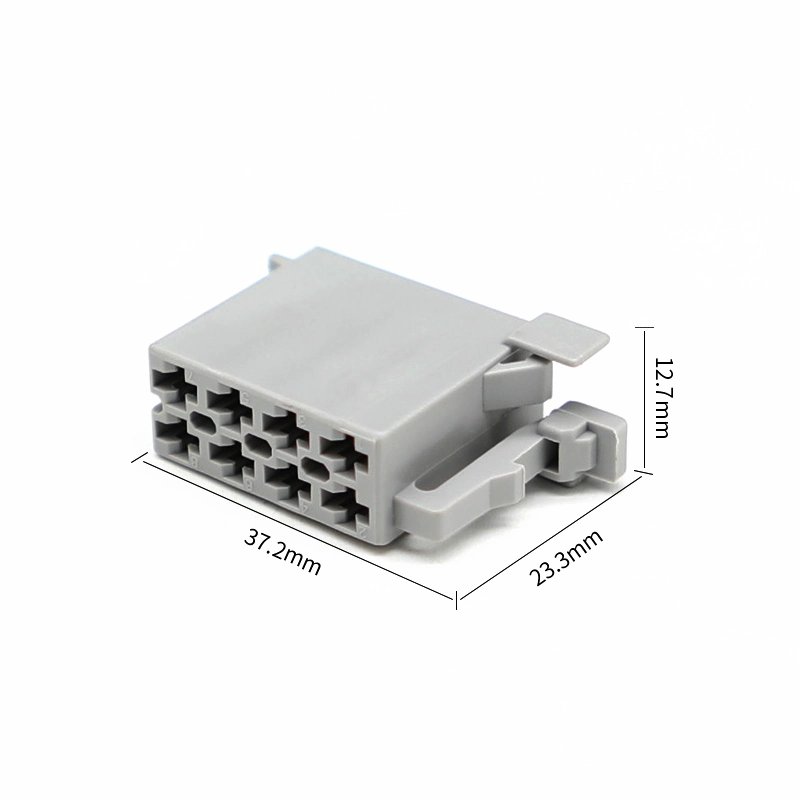 963120-1 8pin Automotive Connectors 2.8mm Wire-to-Board / Wire-to-Device Gray Housing for Female Terminals