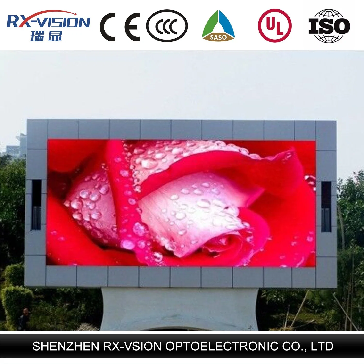 Outdoor-Wandpaneele P6 Display-Modul-Panel LED-Bildschirm Nahrung Lkw-Werbung