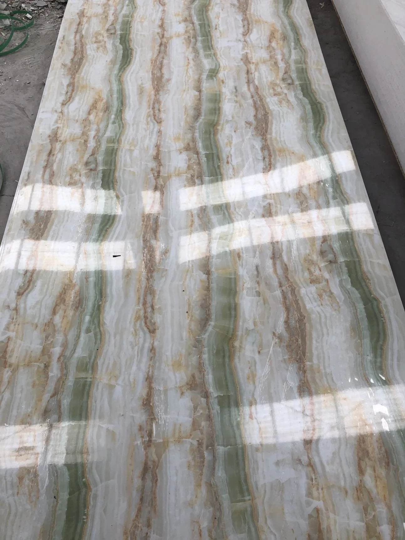 Waterproof White and Black Marble Design PVC Wall Panel Marble Sheet