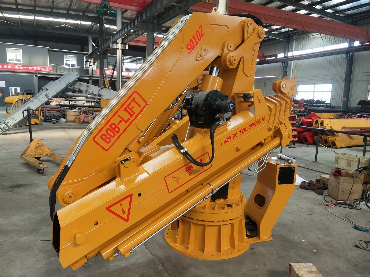 Bob Lift Knuckle Boom 10 Ton Hydraulic Ship Marine Deck Crane for Sale