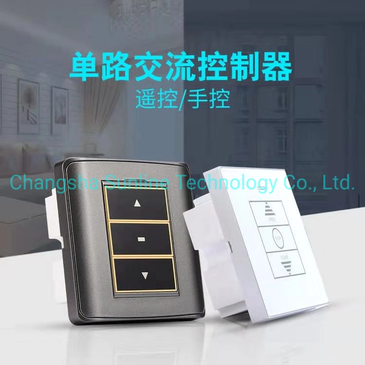 Roller Shutter Window Door Remote Control-Double Radio Wall Type Receiver Switch for Tubular Motor