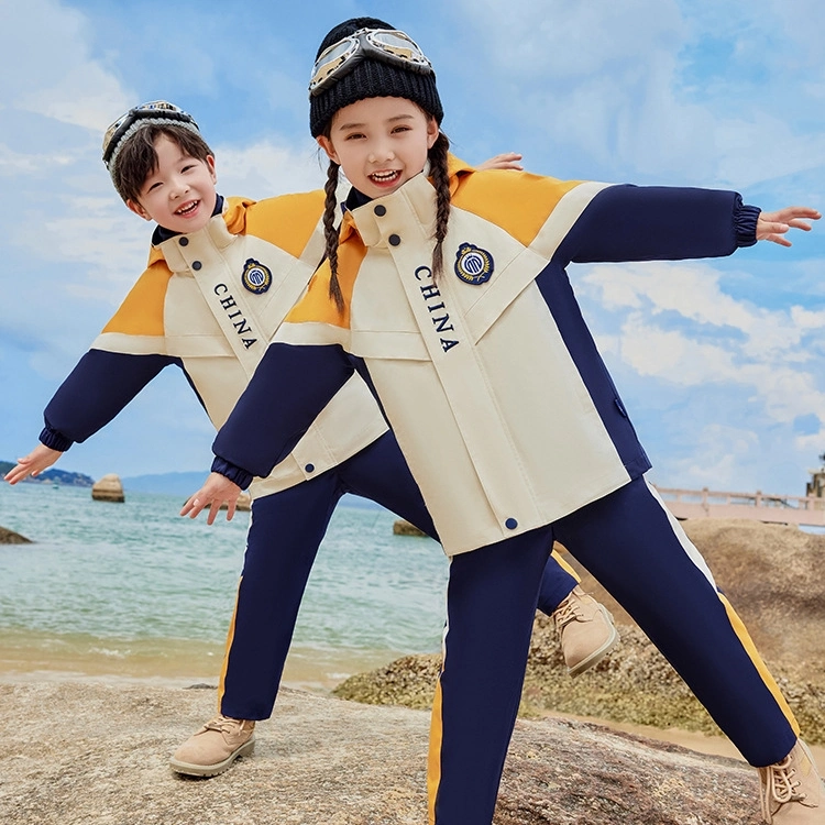 Spring and Autumn Windproof Charge Coat Colored Outdoor Sportswear Kids Apparel