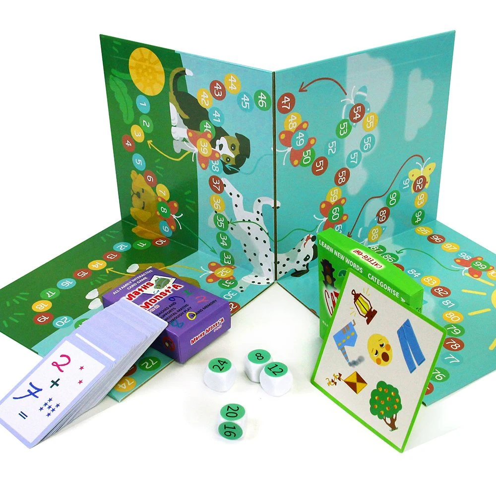 Juegos de mesa personalizados impresión de tarjetas de papel niños Familia Educación para adultos Juguetes papel clásico Figuras Juego de fiesta personalizado