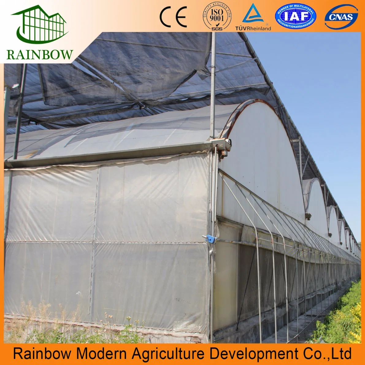 Multi-Span Poly House Micron UV Plastic Film Greenhouse for Sale