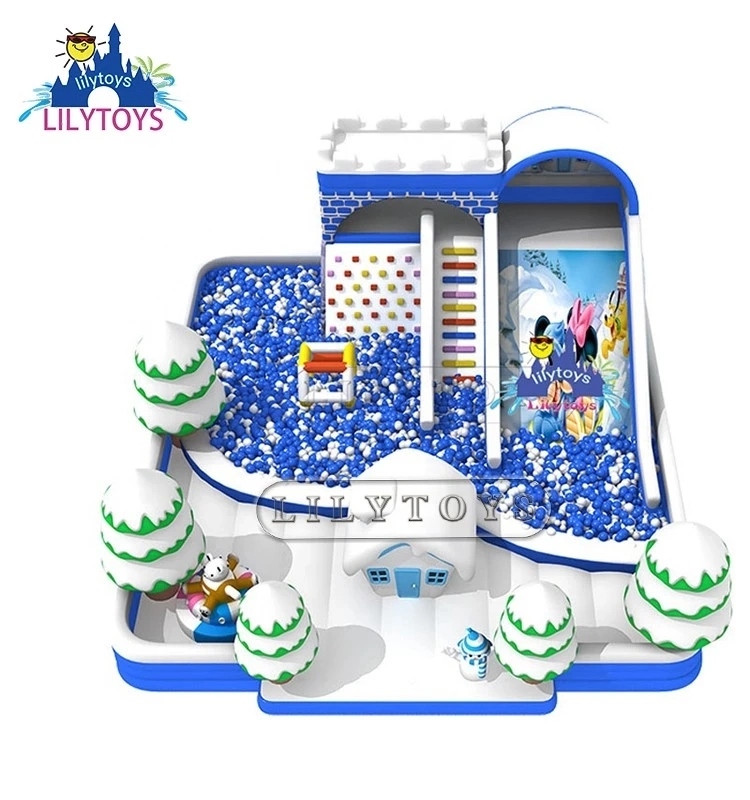 Interesting Playground Commercial Inflatable Castle Amusement Park for Sale