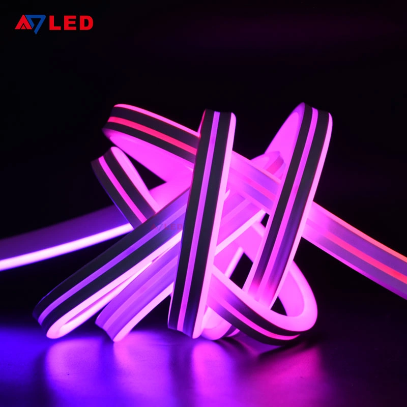 24V LED RGB Neon Strip Lights, 16.4FT Flexible Silicone Neon Rope Lights Outdoor with Remote, Cuttable Neon Light Color Change