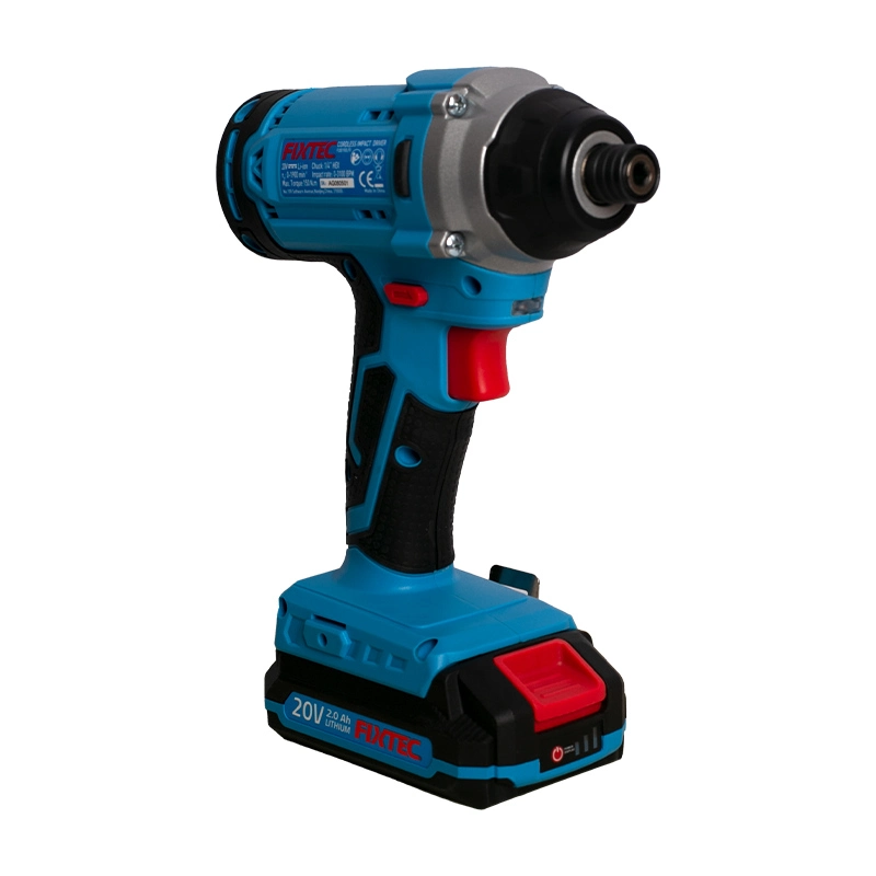 Fixtec 20V Rated Voltage Cordless Impact Drill Driver with LED Light