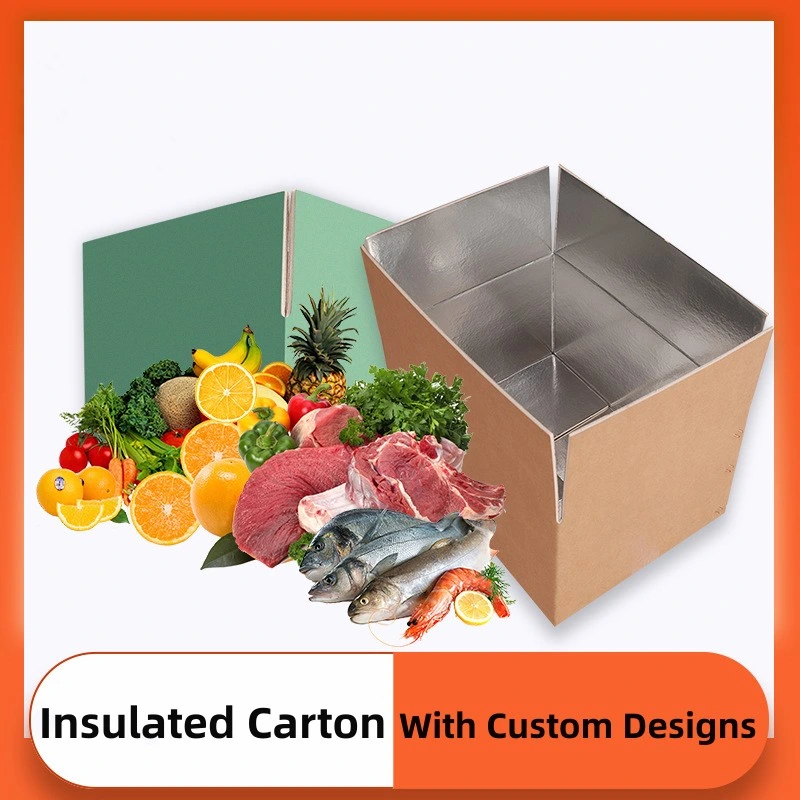 Custom Printing Foldable Kraft Paper Incubator Cardboard Transport Heat Insulated Carton Box