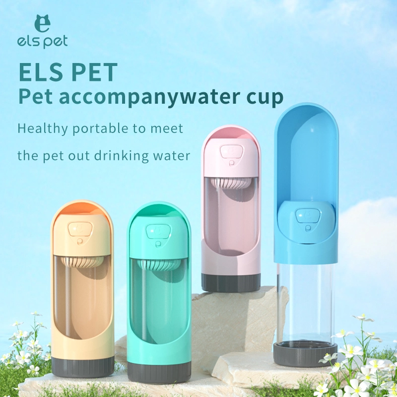 Els Pet Travel Feeding Bottle Outdoor Dog Water Bottle with Filter