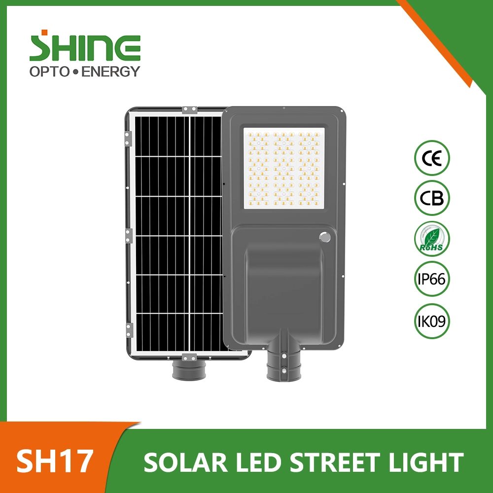 Energiesparende Outdoor integrierte Smart LED Solar Street Light 10W 15W 20W Solar Wandleuchte Gartenleuchte W Monokrytalline Sillcon Bedienfelder