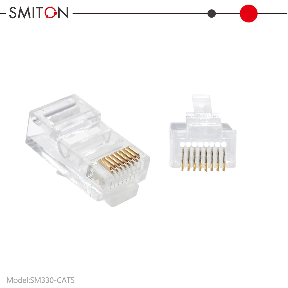 Paquete de RJ45 EZ para conector macho modular de crimpado 1000PCS aprobado Conector pasante