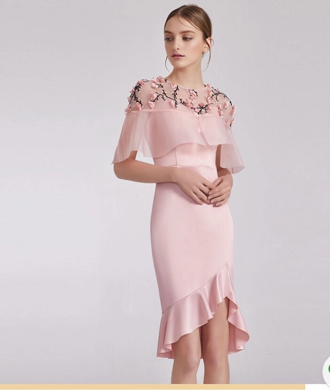 2020 Women's Fashion Trend Temperament High-End Custom Two-Piece Evening Dress