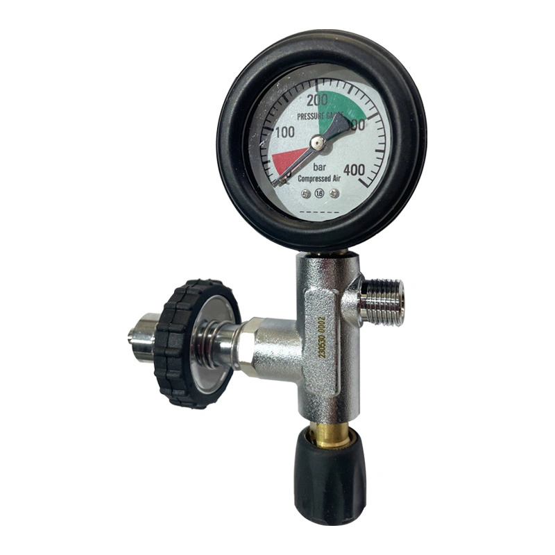 Réservoir de plongée de cylindre en fibre de carbone haute pression de 45 psi 30 MPa Valve de remplissage valve pour appareil respiratoire