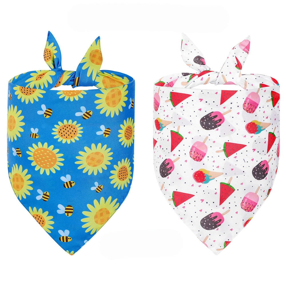 Spring/Summer Style Dog Bandana Factory Supply Accept Custom Pet Bandana