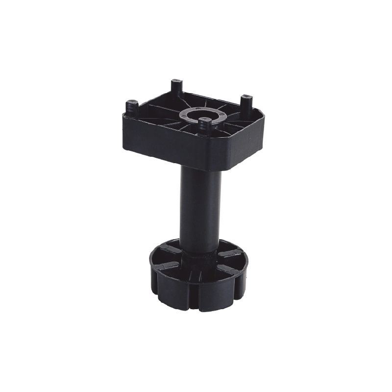 Adjsutable Cabinet Leg in Plastic for Kitchen Cabinets in Black