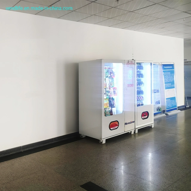 24h Advertise Self-Service Makeup Vendlife Vending Machine Drinks Snacks Pink Hair Vending Machine Video Booth