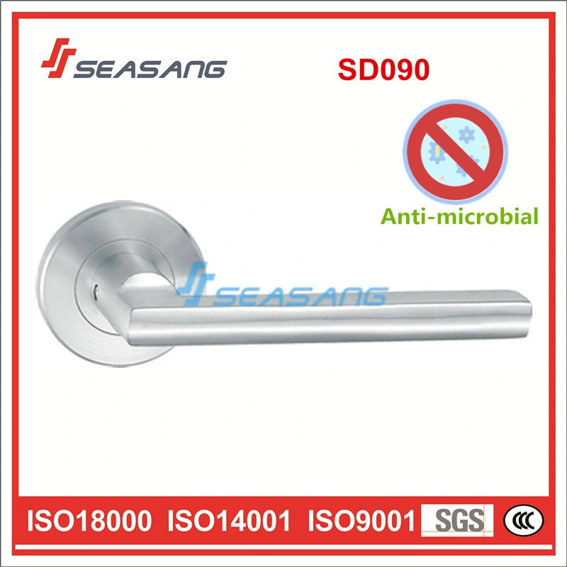 Poignée de porte en acier inoxydable antimicrobien SD090 fabriquée en Chine