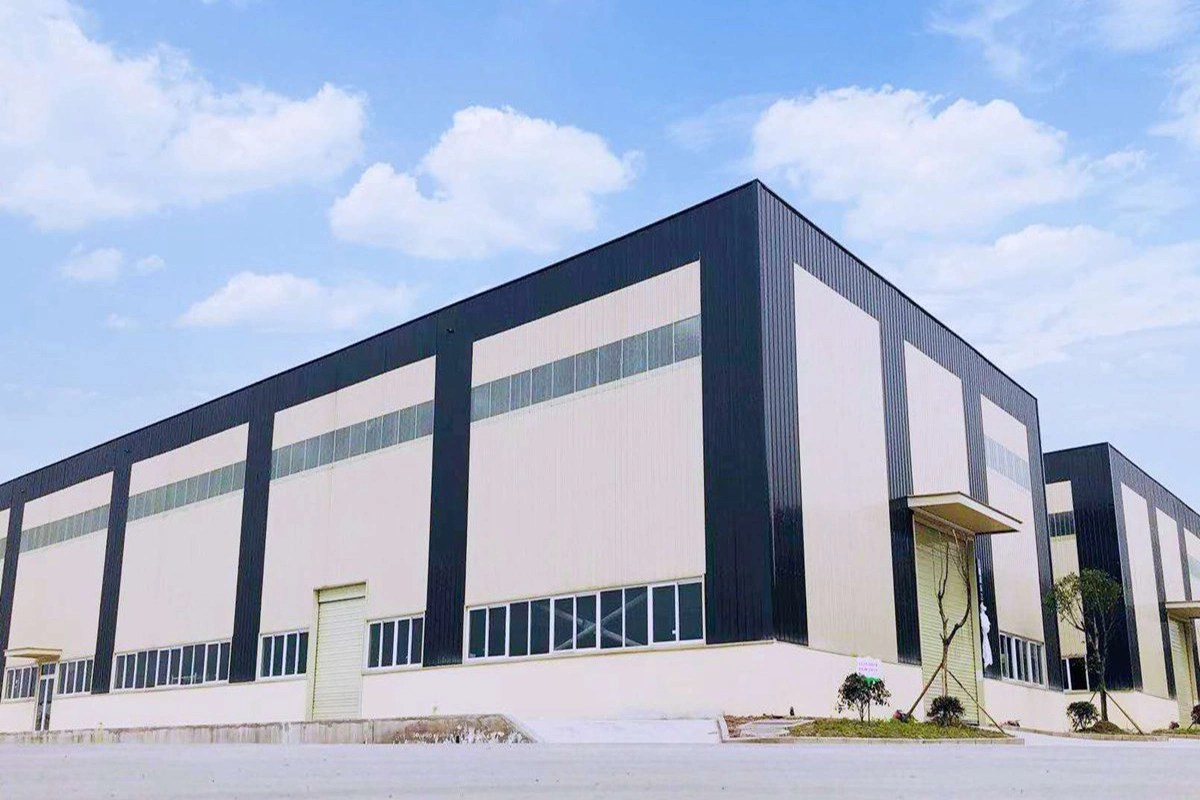 Large Span Prefabricated Fabricated Light Steel Structural Hangar Warehouse Construction Factory Metal Building