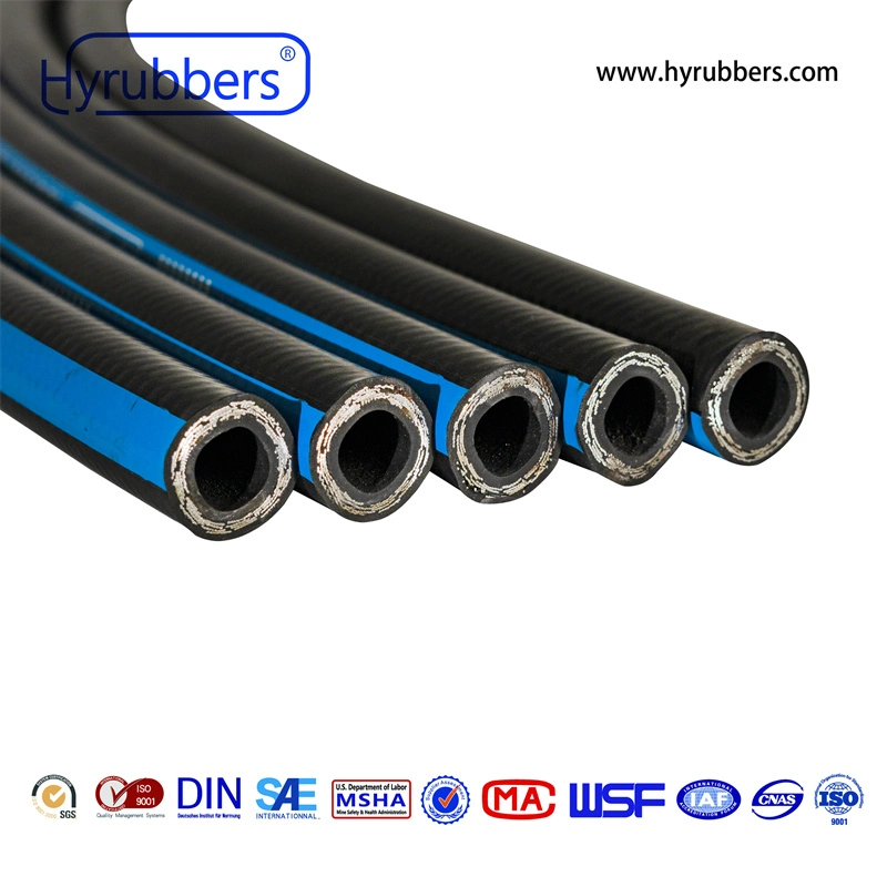 Flexible Steel Wire Braided Oil Resistant Hydraulic Rubber Hose R2at/2sn