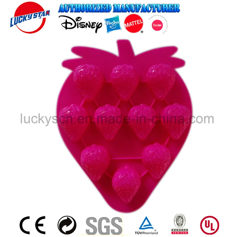 Strawberry Ice Cube Mould Plastic Fruit Toy for Covermount