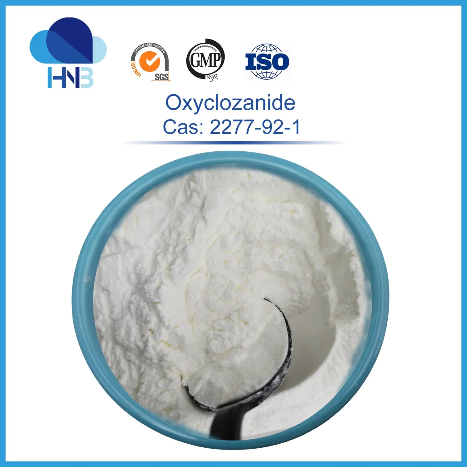 CAS: 2277-92-1 ветеринарной медицины Oxyclozanide сырьевых материалов