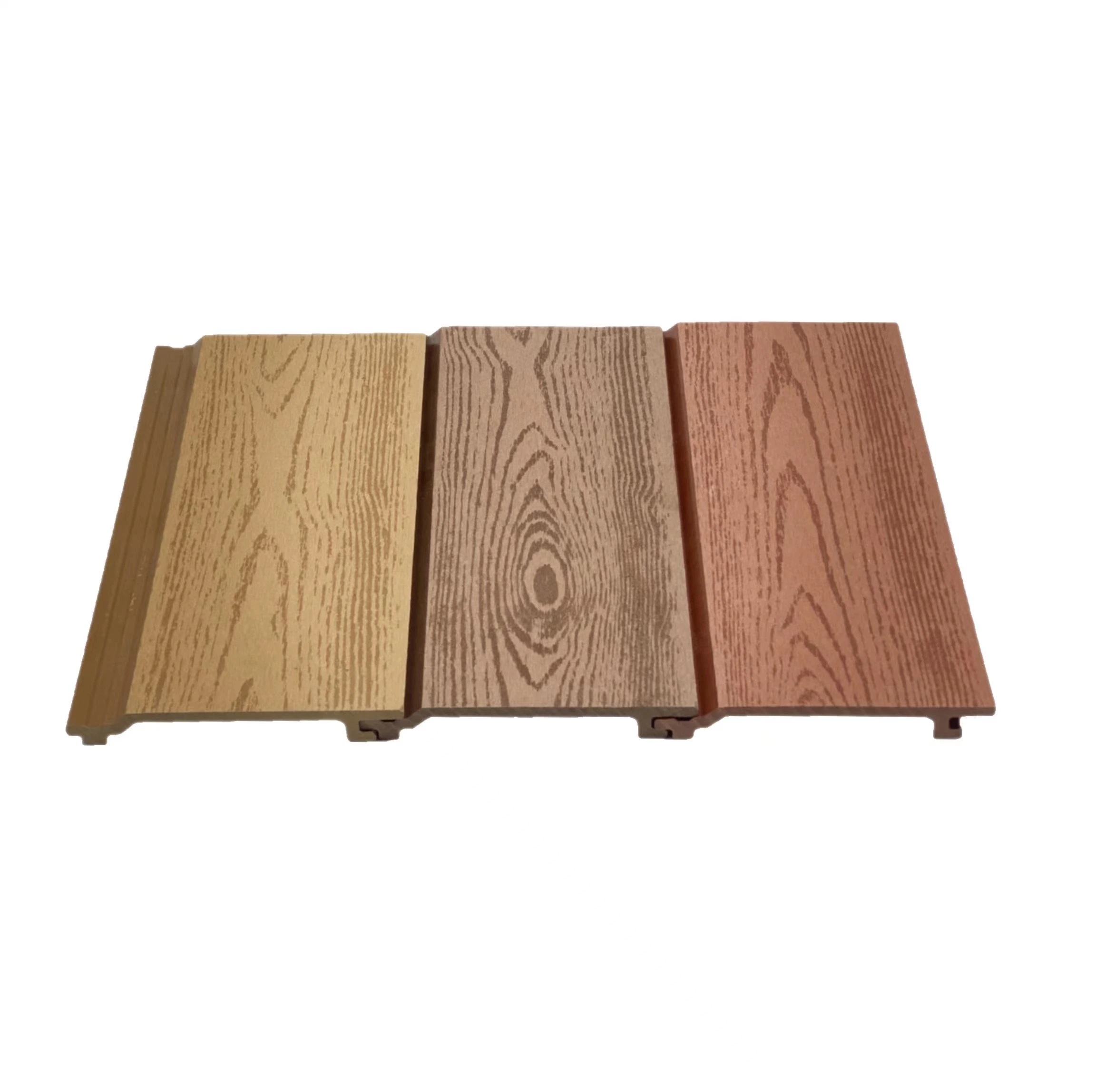 Outdoor Wall Decoration Wood Grain Texture Co-Extrusion WPC Wall Cladding Buiding Material