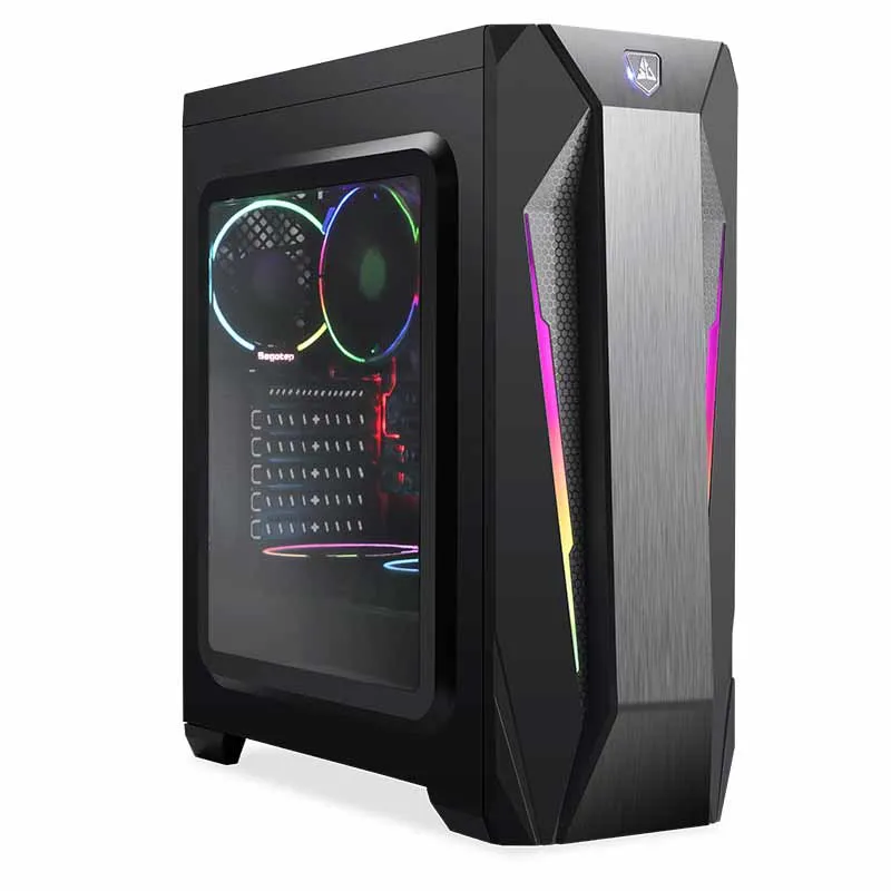 Segotep RGB Fan ATX MID Tower Steel Plate Gaming Computer Chassis Case