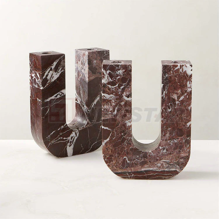 Marble Decoration Candleholder Natural Stone Candlestick