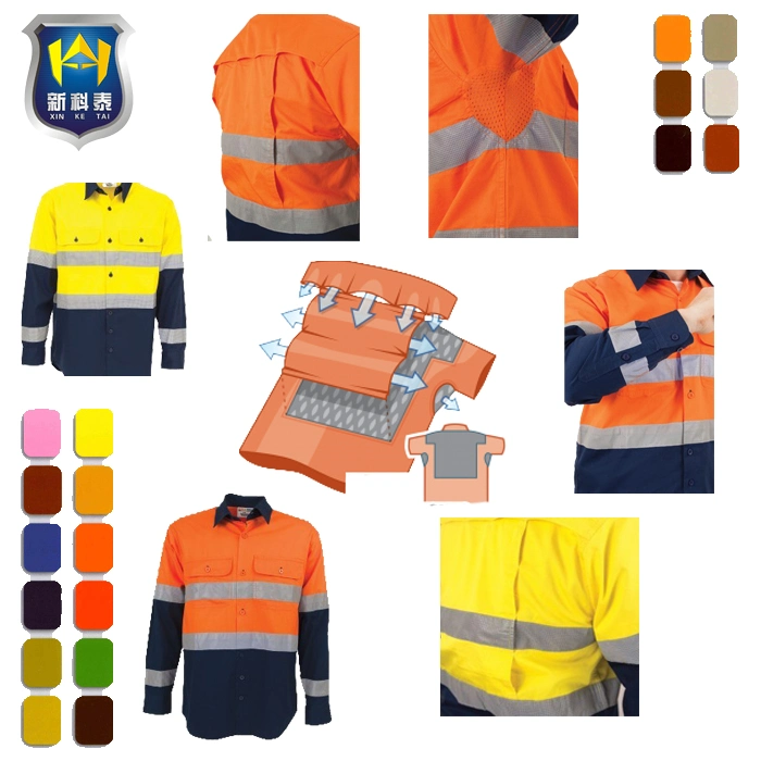 Short Sleeve Safety Workwear Work Fr Uniform Shirt