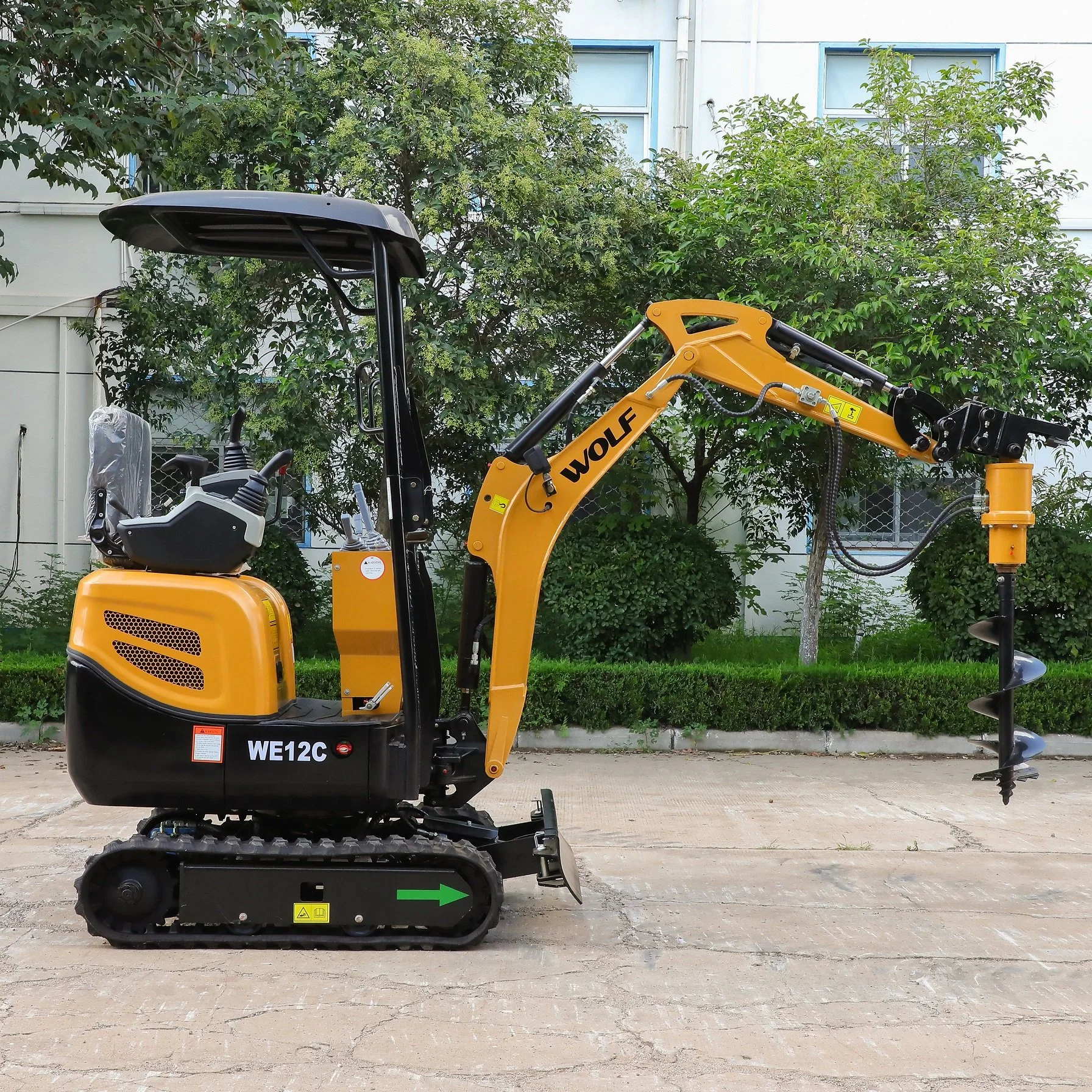 1.2 Ton Mini Digger We12 Mini Backhoe Excavator with Extendable Chassis