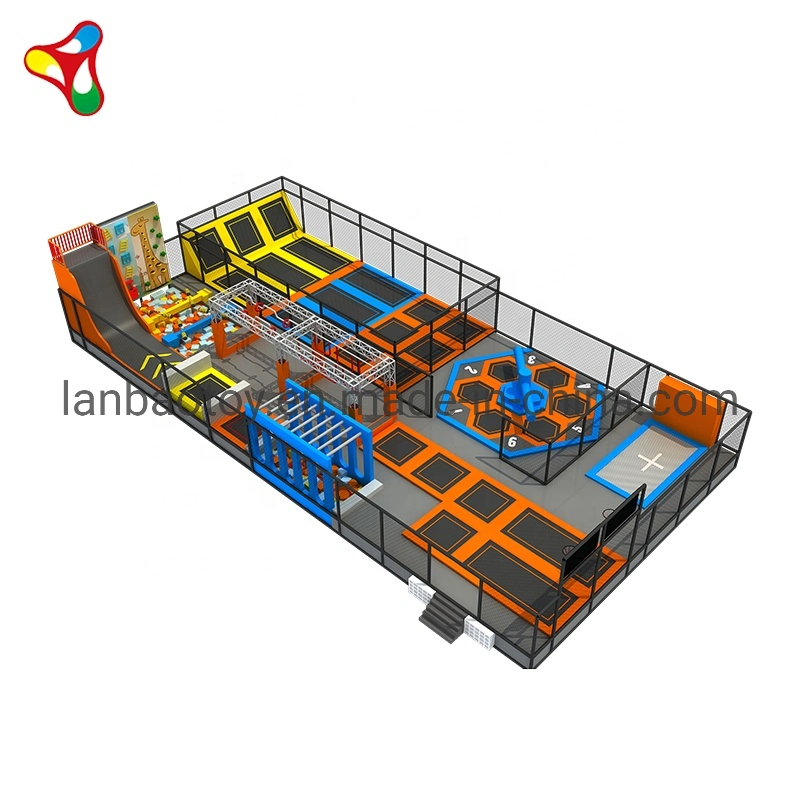 Funny Safety Customized Soft Play Big Jump Professional Bungee Indoor Trampoline Park