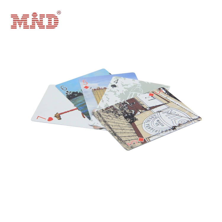 Custom Logo/Color Promotional Waterproof Paper Playing Card