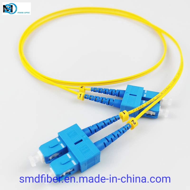 Sc/Upc-Sc/Upc Optical Fiber Patch Cord 2.0mm LSZH for Telecommunication Tools