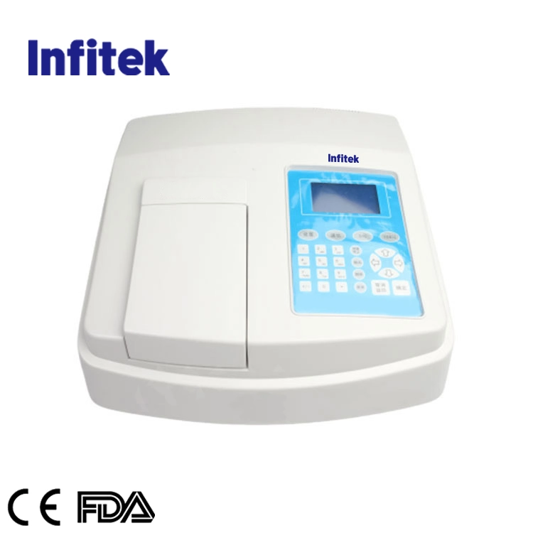 Infitek CE FDA Approved 320nm-1100nm Vis/ Visible Spectrophotometer with USB Ports