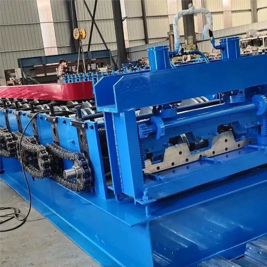 Automatic Color Steel Galvanized Metal Corrugated Roofing Sheet Tile Making Steel Roll Forming Machine Production Line E