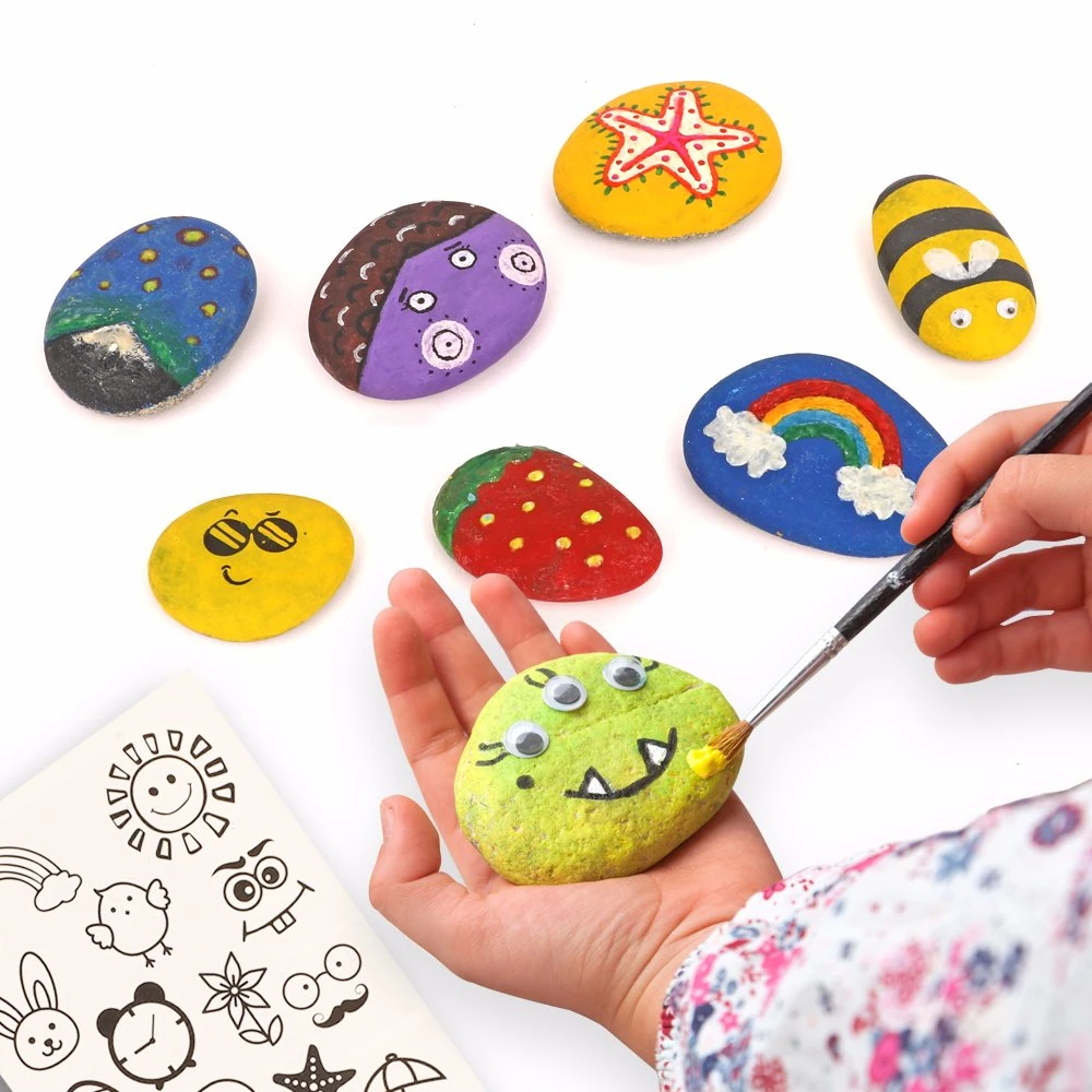 Coloring Children Educational Toys Rock Painting Kit Set Toy DIY Crafts Arts Toys for Kids