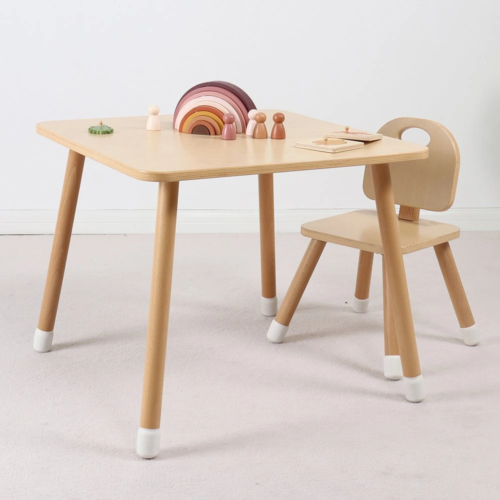 Высокое качество детского сада и школы детей наборов мебели из дерева ребенка письменный стол и стулья