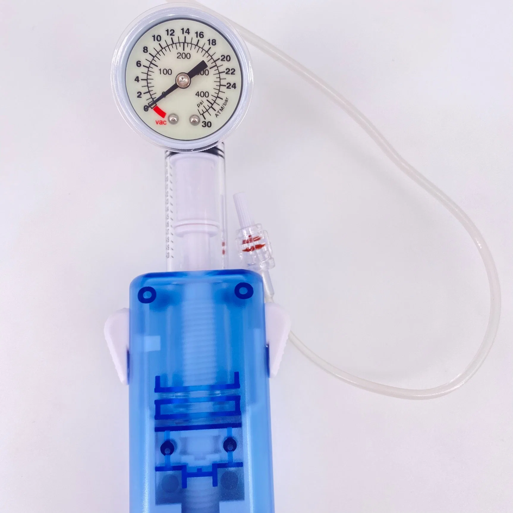 Medical Disposable Cardiology Ptca Angiography Pressure Inflator Balloon Inflation Device