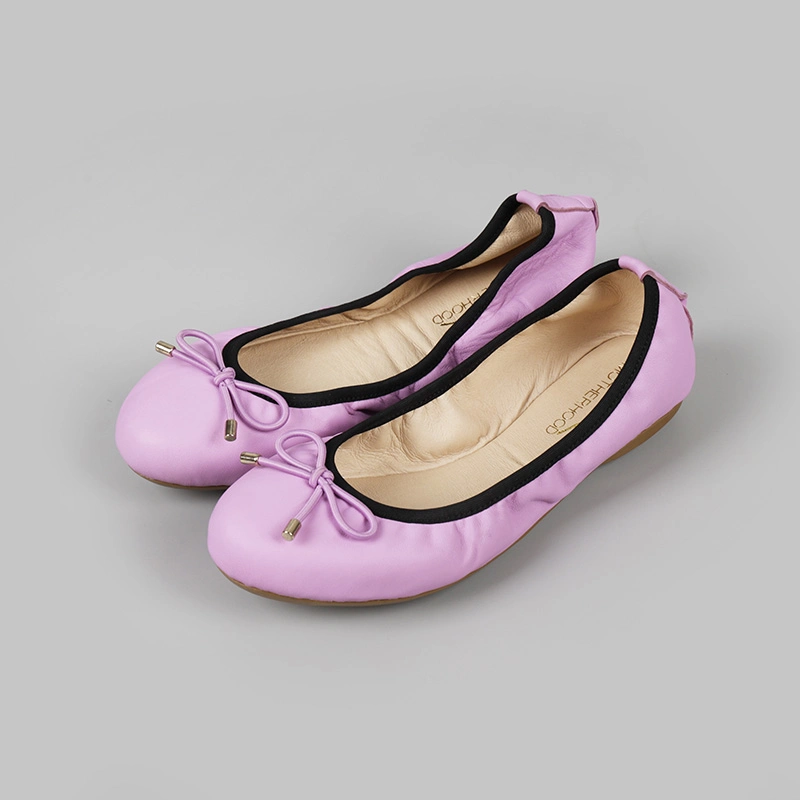 Comfort Soft Leisure Pink Ballet Flat Ladies Leather Colorful Women Shoes