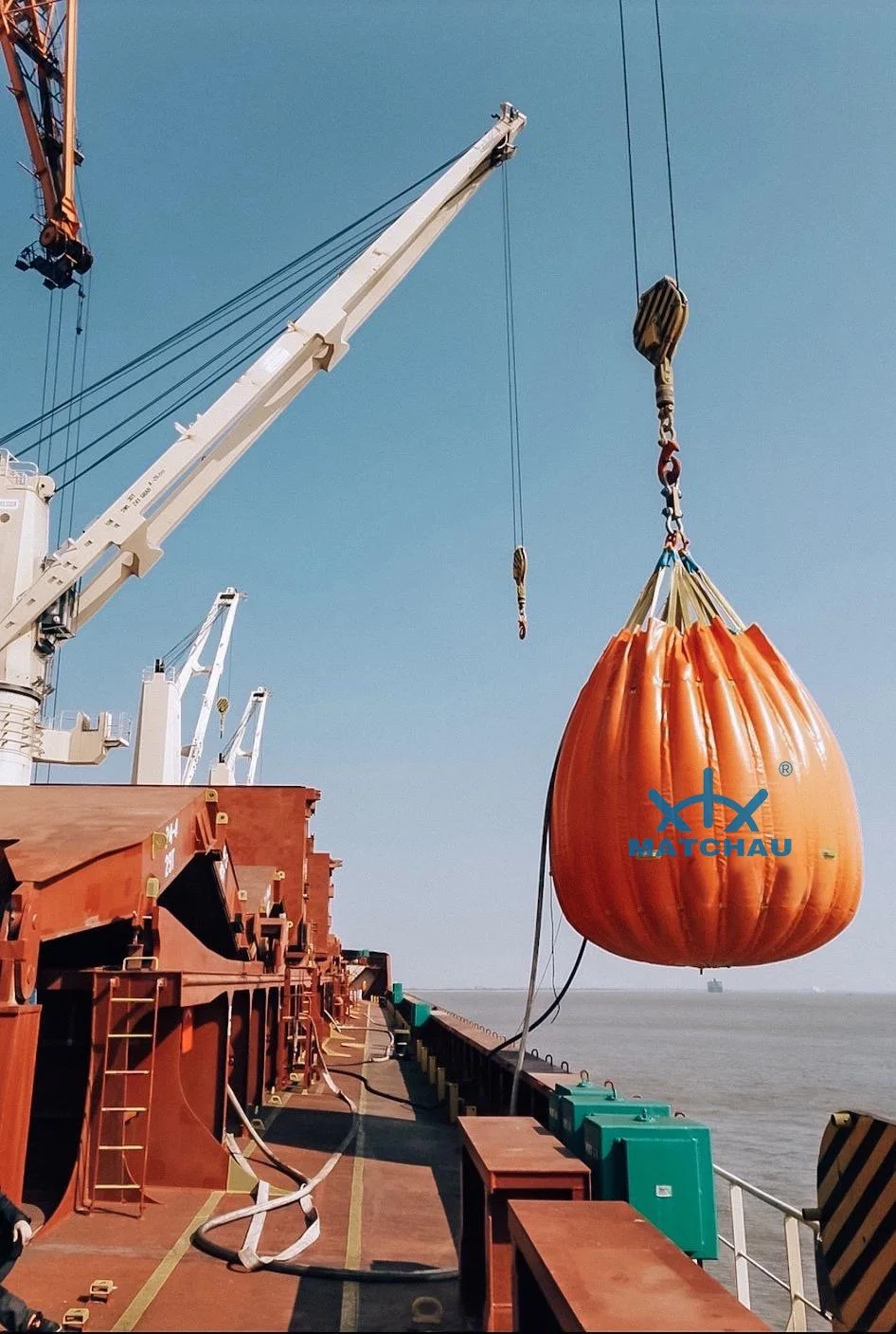 Poids de l'eau sacs remplis d'eau de test de charge de grue de sacs de poids