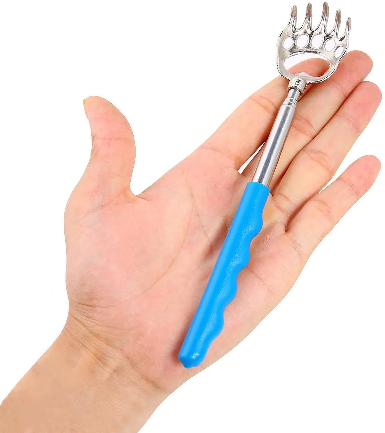 Portable Extendable Telescopic Bear Claws Metal Back Scratchers Back Massager