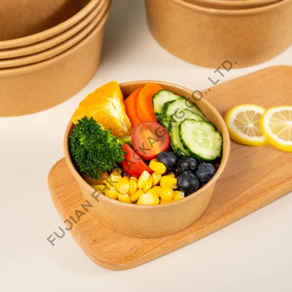 Einweg-Suppe Salat Serving Food Box Party Supplies für heiß / kalt Papierschüssel