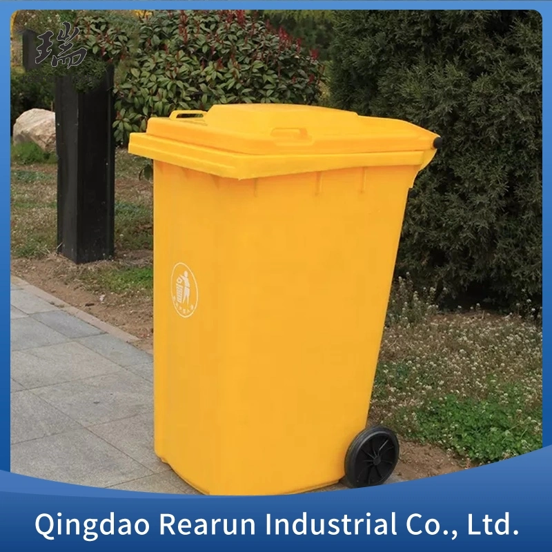 Caixote do lixo Multiple Color de HDPE de 240 L 660 L para exterior com tempo Vida útil resistente