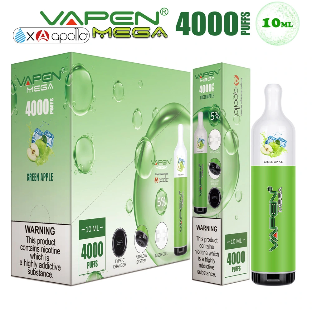 Vapen 600mAh Rechargeable Randm Pod Custom Vaporizer Pen Empty Vape Cartridge 4000 Puffs Advanced Mesh Coil Poco Disposable/Chargeable Vapes