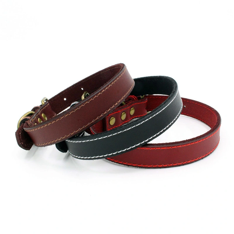 Genuine LED Leather Dog Collar Pet Lead for Dog