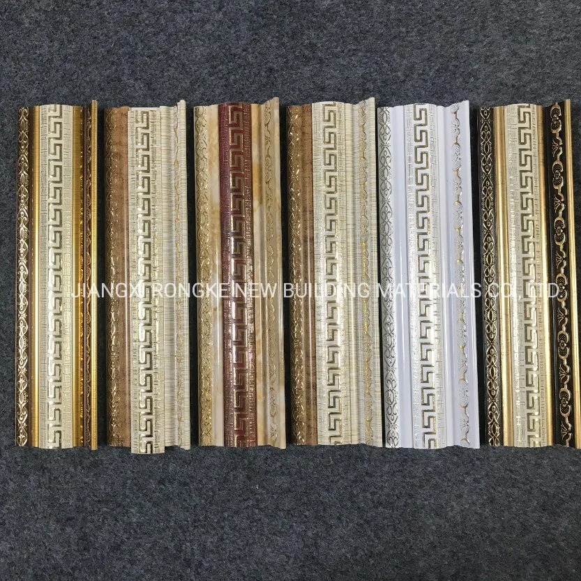 Good Quality Plaster Mouldings Cornice Easy to Clean Iran Style Factory Directly PVC Skirting Board