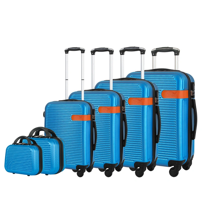 ABS Blue Trolley de 12 15 20 24 28 32 polegadas Mala de bagagem conjunto de bagagem de viagem