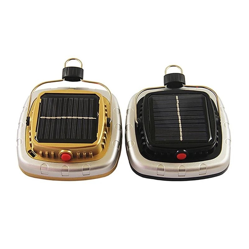 Tragbare LED Solar Laterne Zelt Camping Lampe USB-Taschenlampe wiederaufladbar Batterie