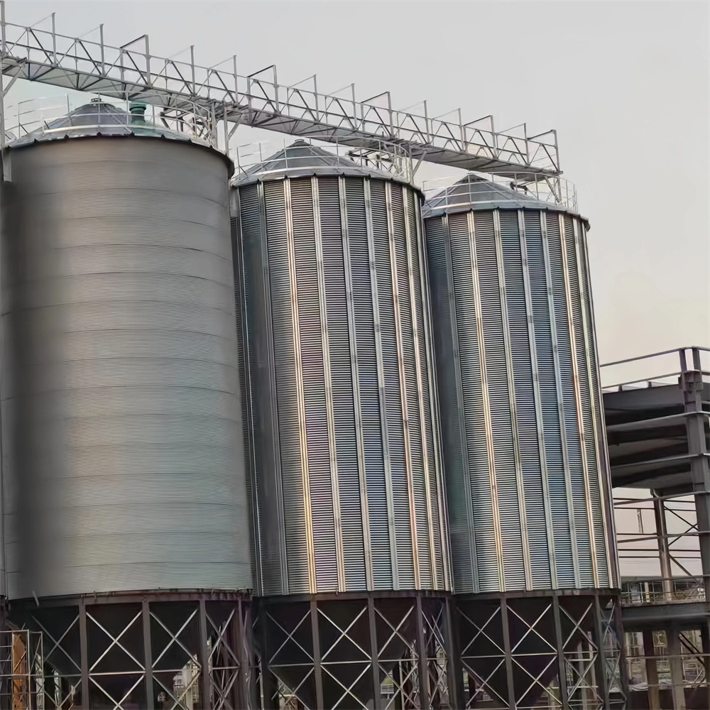 Coffee Bean Wheat Corn Maize Grain Storage Food Industry Particle Powder Large Steel Silo