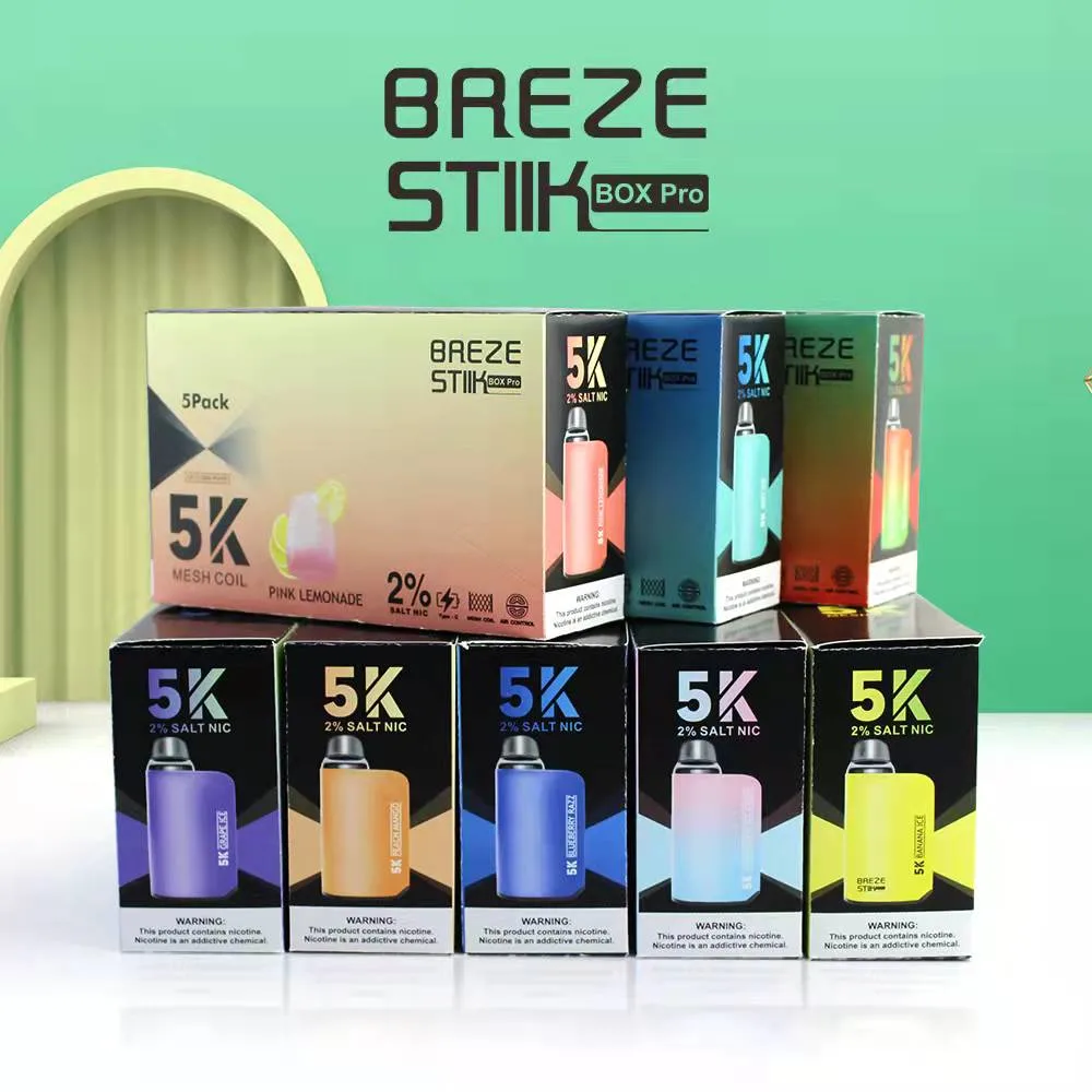 Hot Selling Brerze Stiik 5K 12ml Jucie 5000puff Elux Legend Smoking Electric Cigarette